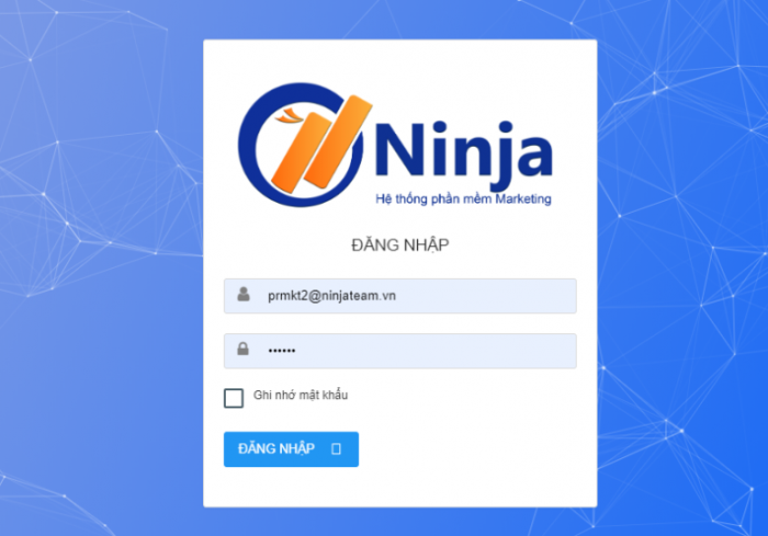 đăng nhập phần mềm ninja zalo