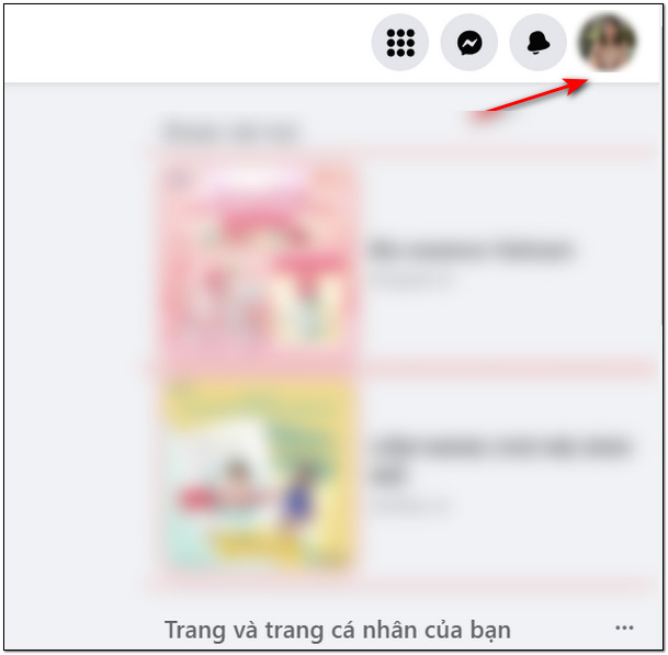 Truy cập màn hình chính của fanpage