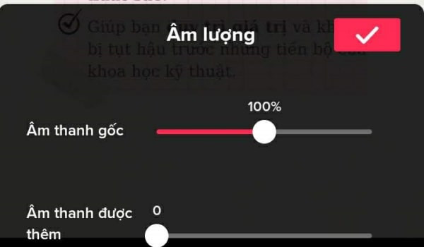 Điều chỉnh âm thanh về mức 0%